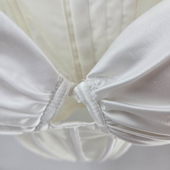 Windsor White Satin Bustier Corset Size Small - Picture 7 of 14